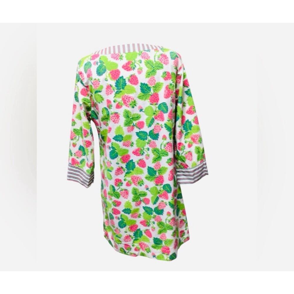 Printfresh Large Strawberry Fields Tunic Dress Or… - image 3